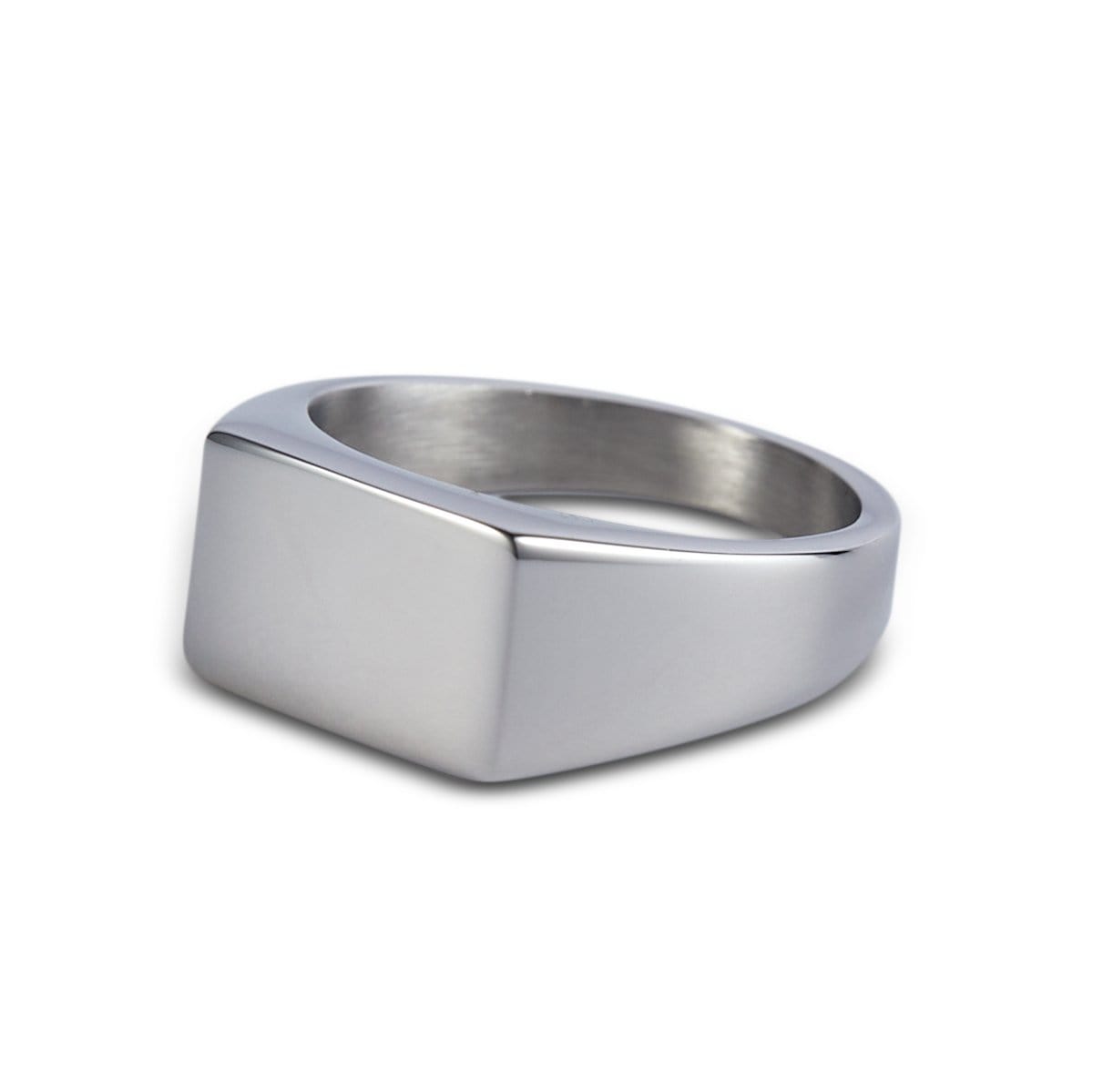Seyra™ Rectangle Signet Ring — Silver